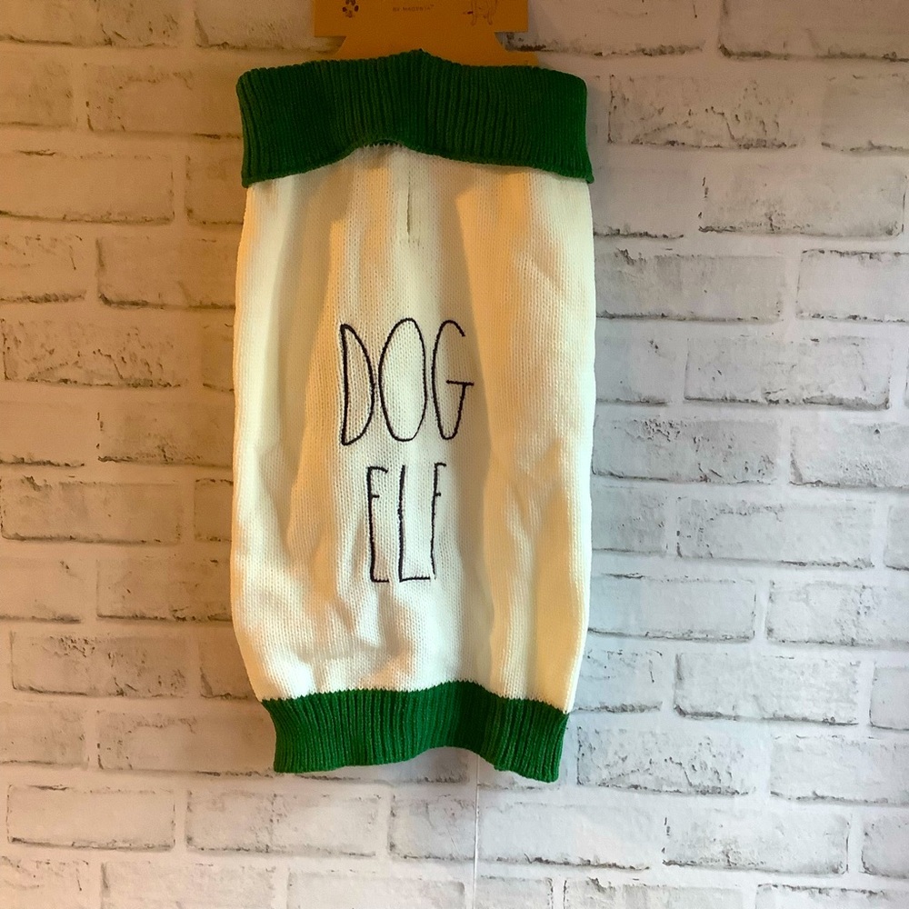 Rae Dunn Dog Elf Christmas Sweater